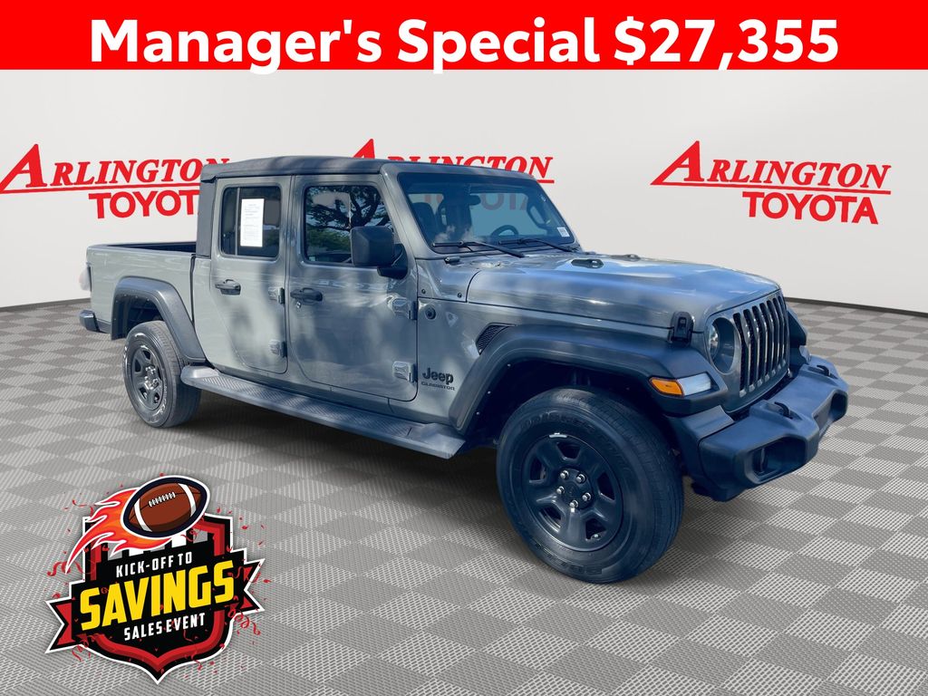 Gray Clearcoat 2022 Jeep Gladiator Pickup Truck Four-Wheel Drive 6-Speed Manual