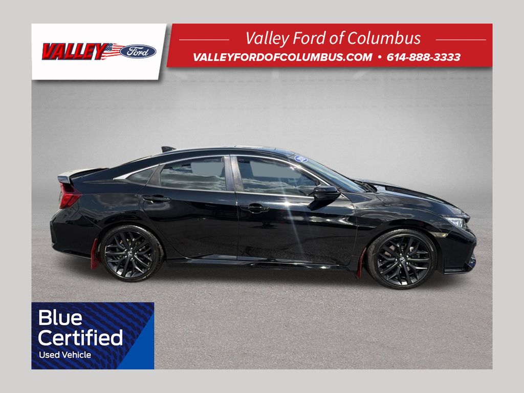 Crystal Black Pearl 2020 Honda Civic Sedan Front-Wheel Drive 6-Speed Manual
