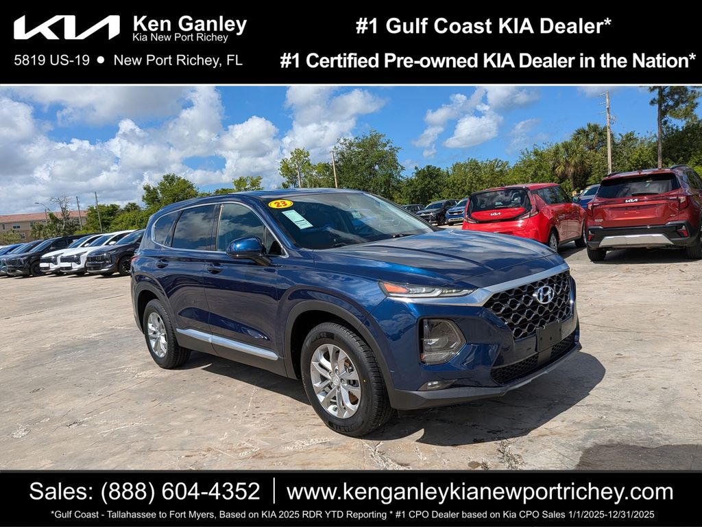 Stormy Blue 2020 Hyundai Santa Fe 2.4L SEL FWD SUV / Crossover Front-Wheel Drive 8-Speed Automatic