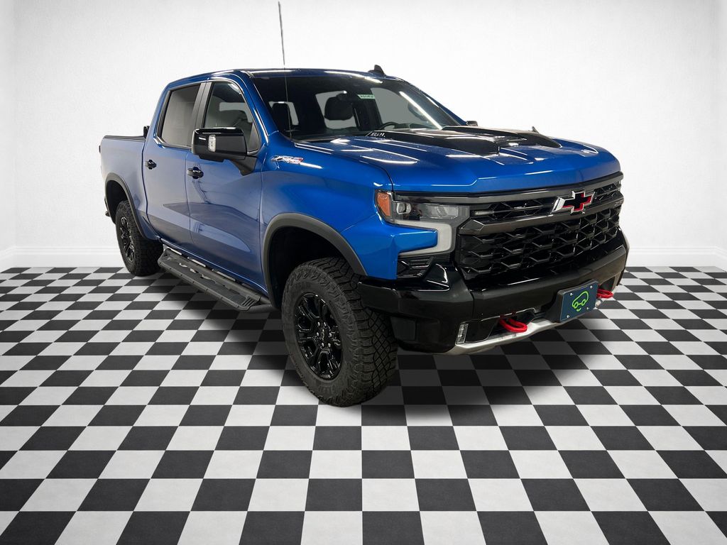 Glacier Blue Metallic 2024 Chevrolet Silverado 1500 Pickup Truck Four-Wheel Drive Automatic