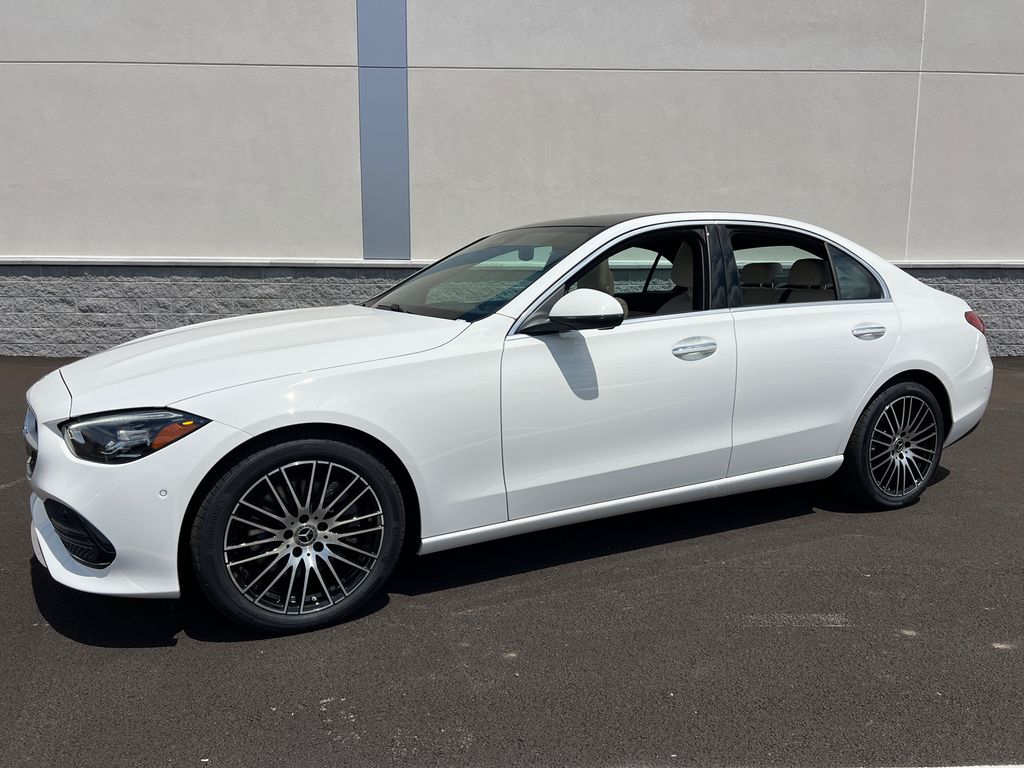 Polar White 2026 Mercedes-Benz C-Class Sedan All-Wheel Drive 9-Speed Automatic