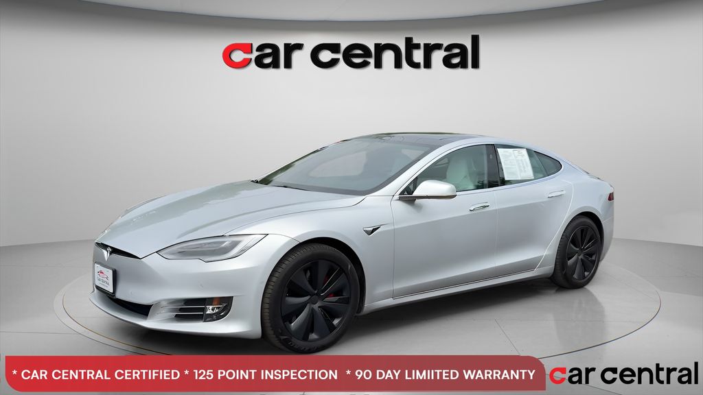 Silver 2018 Tesla Model S P100D AWD Sedan All-Wheel Drive 1-Speed Automatic