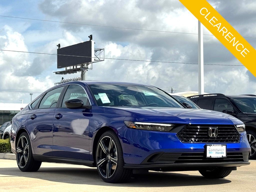 2025 Honda Accord Hybrid Sport Blue at Classic Honda Galveston