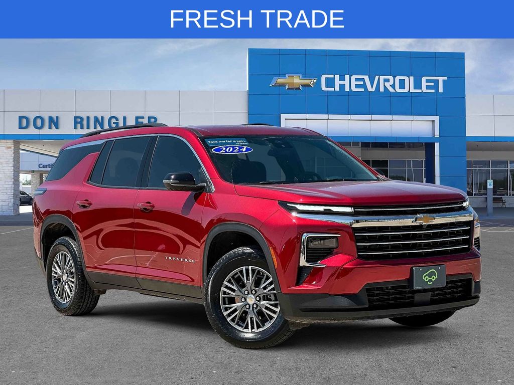 Radiant Red Tintcoat 2024 Chevrolet Traverse SUV / Crossover Front-Wheel Drive 8-Speed Automatic