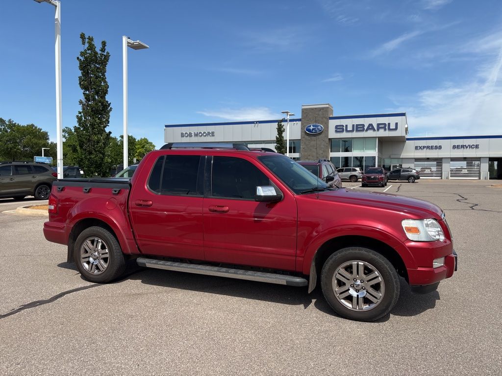 Sangria Red Clearcoat Metallic 2009 Ford Explorer Sport Trac Limited 4WD Pickup Truck Four-Wheel Drive 5-Speed Automatic