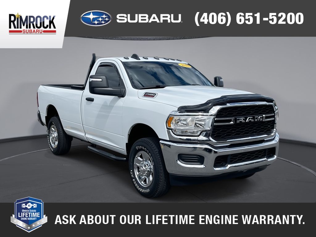 Bright White Clearcoat 2024 RAM 2500 Pickup Truck Four-Wheel Drive 8-Speed Automatic