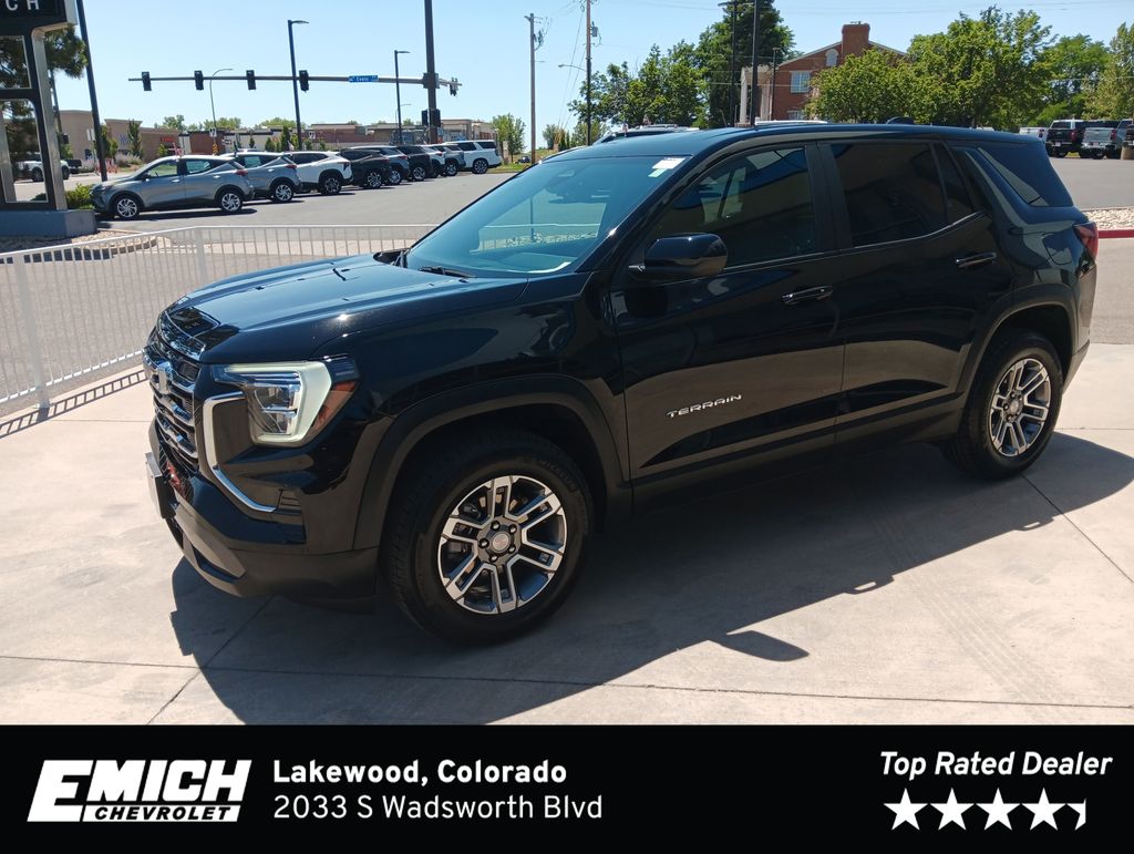Black (Ebony Twilight Metallic) 2025 GMC Terrain SUV / Crossover Four-Wheel Drive 8-Speed Automatic Overdrive