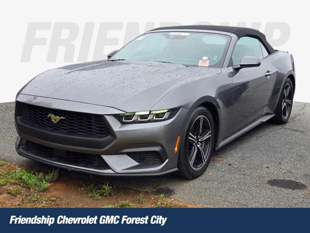 Gray Metallic 2025 Ford Mustang EcoBoost Premium Convertible RWD Convertible Rear-Wheel Drive Automatic