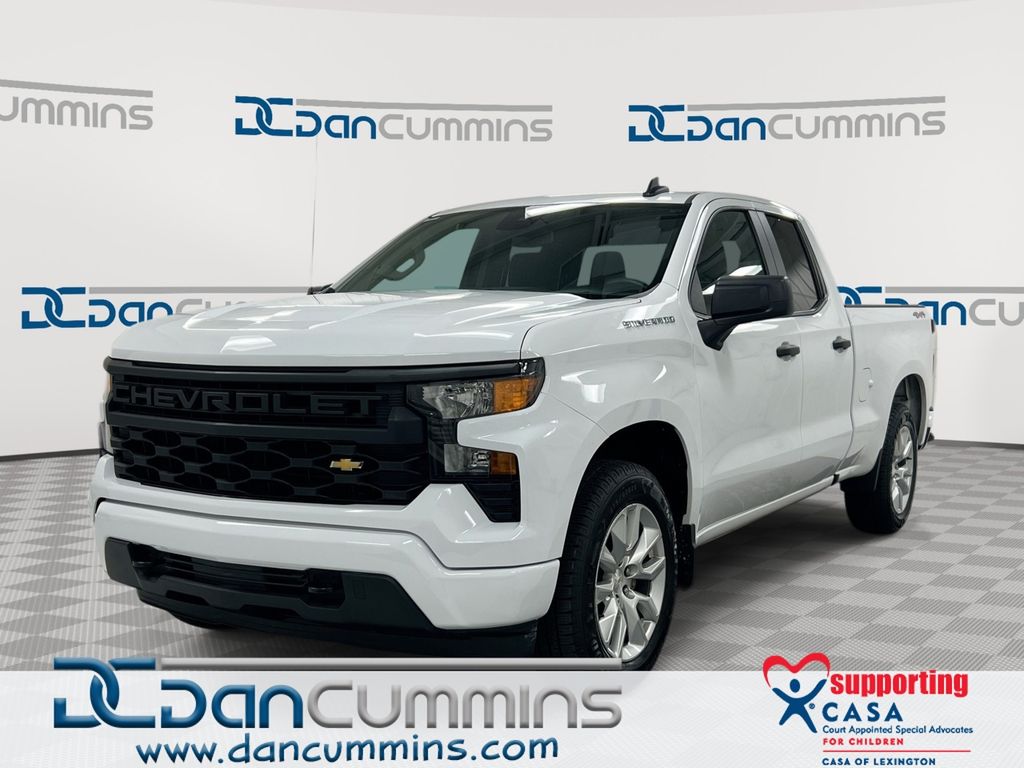 Summit White 2023 Chevrolet Silverado 1500 Pickup Truck Four-Wheel Drive 8-Speed Automatic