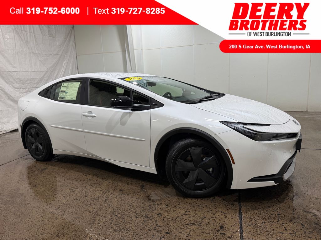 White (Wind Chill Pearl) 2026 Toyota Prius Plug-In Hybrid Hatchback Front-Wheel Drive Continuously Variable Transmission