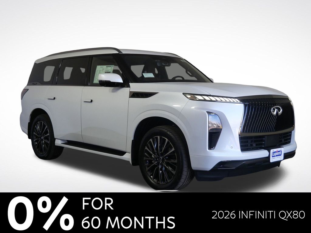 Radiant White 2026 INFINITI QX80 Autograph 4WD SUV / Crossover All-Wheel Drive 9-Speed Automatic