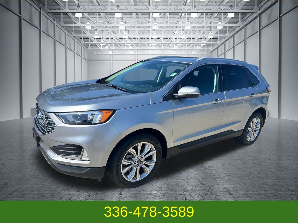 Iconic Silver Metallic 2024 Ford Edge SUV / Crossover All-Wheel Drive 8-Speed Automatic