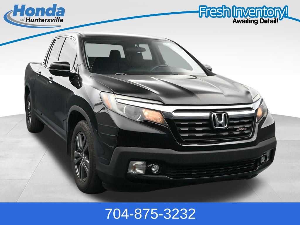Crystal Black 2019 Honda Ridgeline Sport FWD Pickup Truck Front-Wheel Drive 6-Speed Automatic