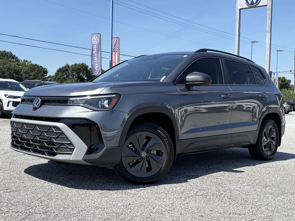 Platinum Gray Metallic 2025 Volkswagen Taos SUV / Crossover Front-Wheel Drive 8-Speed Automatic