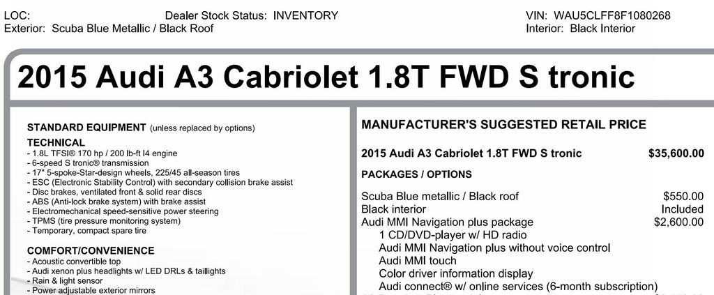 2015 Audi A3 1.8T Premium Plus 20