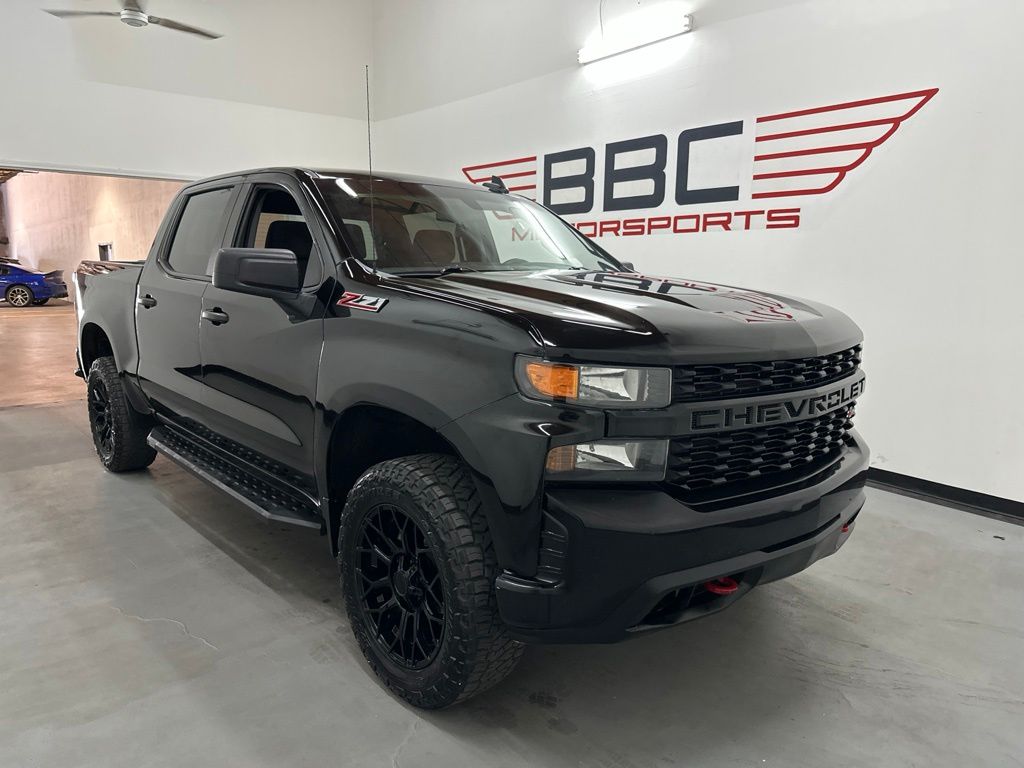 Black 2021 Chevrolet Silverado 1500 Pickup Truck Four-Wheel Drive 6-Speed Automatic Overdrive