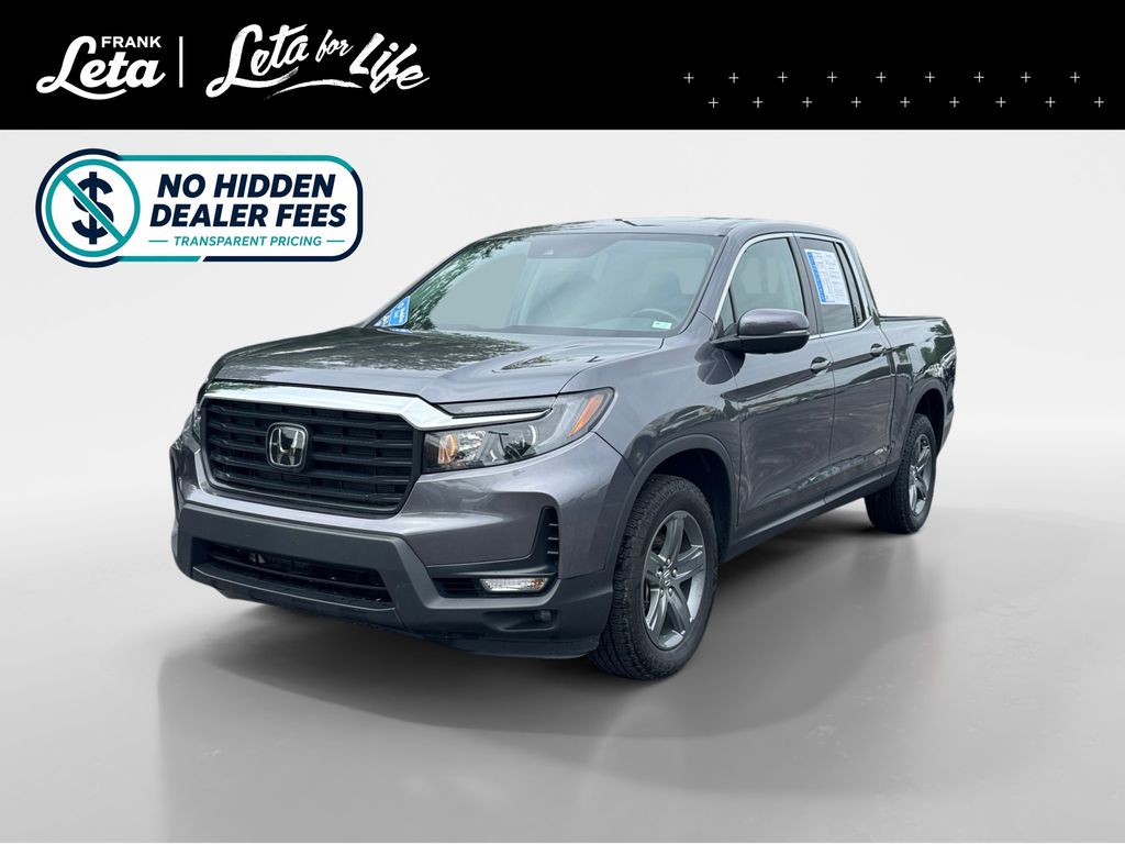 Gray (Modern Steel) 2023 Honda Ridgeline RTL AWD Pickup Truck All-Wheel Drive 9-Speed Automatic