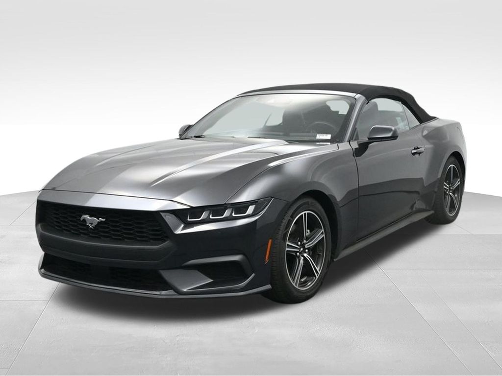 Gray Metallic 2024 Ford Mustang EcoBoost Convertible RWD Convertible Rear-Wheel Drive Automatic