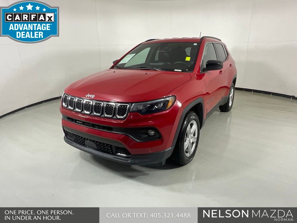 Redline Pearlcoat 2023 Jeep Compass SUV / Crossover Four-Wheel Drive 8-Speed Automatic