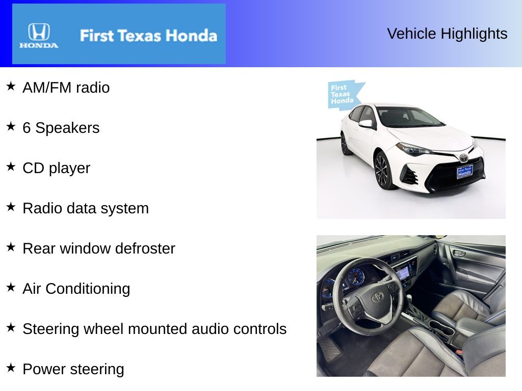 Used Car 2017 Toyota Corolla  L For Sale Under $15,000 In Austin, Texas