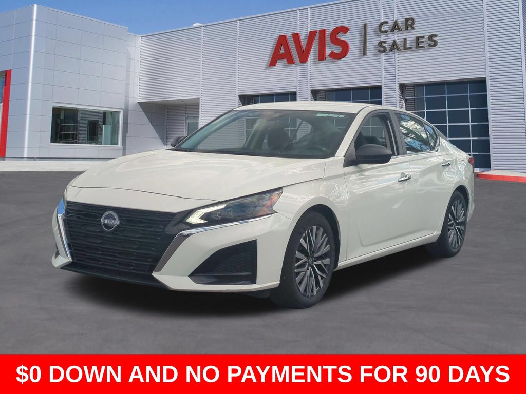 Glacier White 2025 Nissan Altima Sedan Front-Wheel Drive Continuously Variable Transmission
