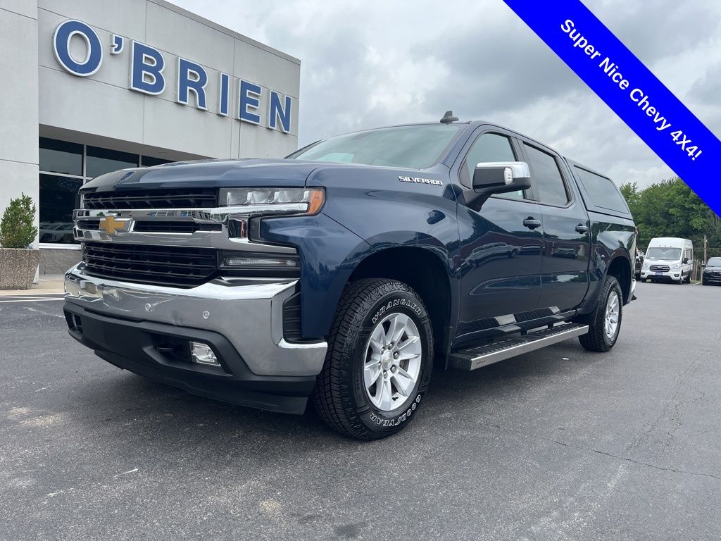 Northsky Blue Metallic 2021 Chevrolet Silverado 1500 Pickup Truck Four-Wheel Drive 8-Speed Automatic