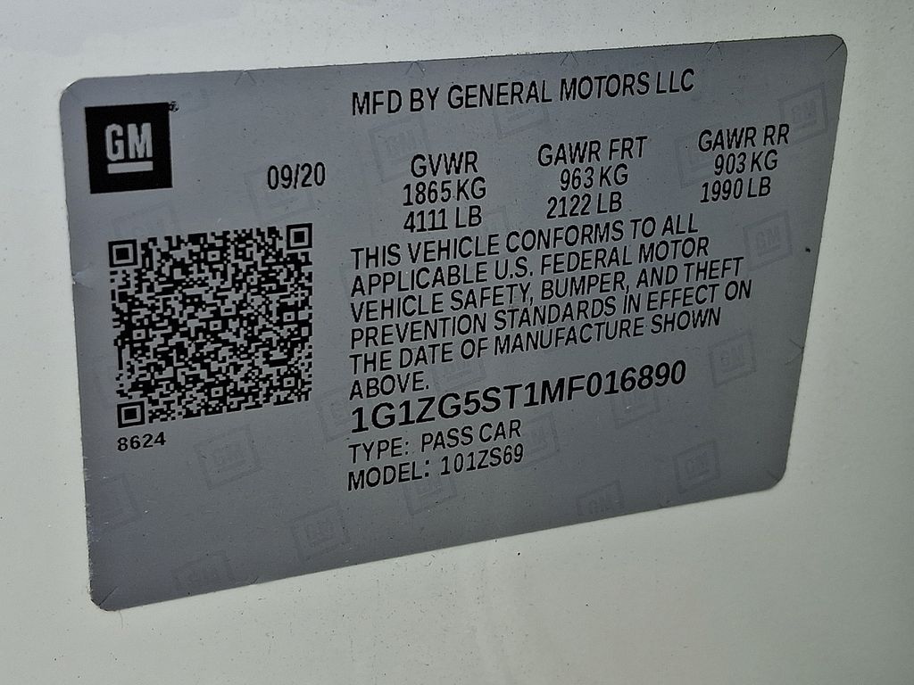 2021 Chevrolet Malibu RS White at Klick Lewis Buick Chevrolet