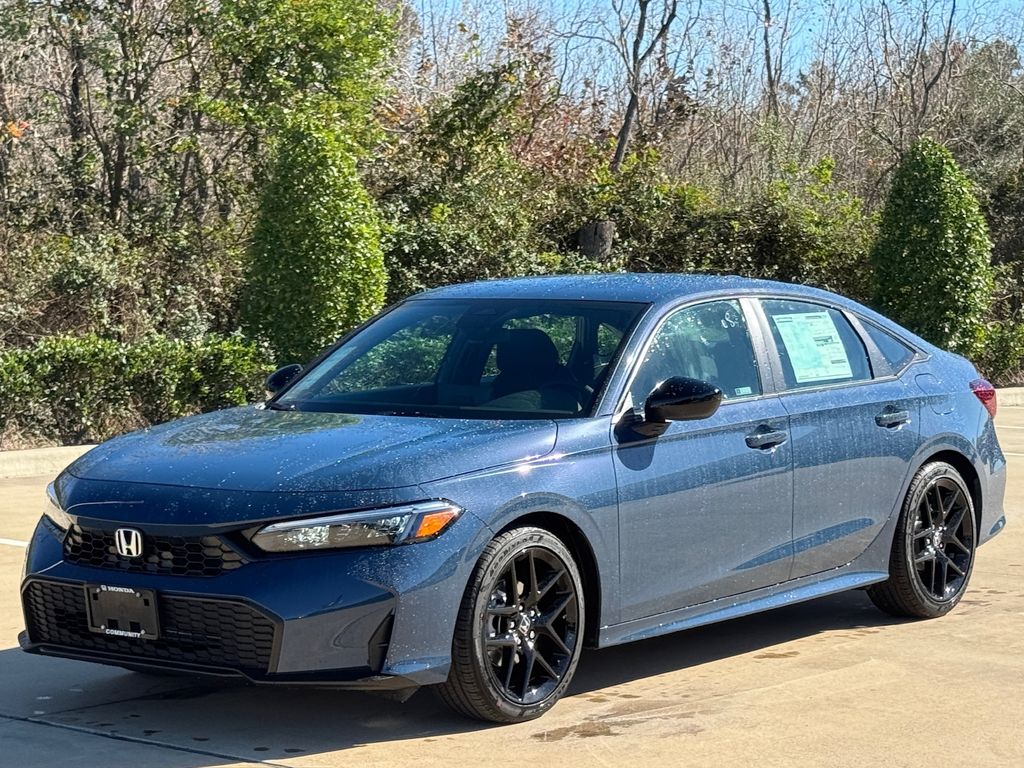 2026 Honda Civic Sport Blue at Classic Honda Galveston