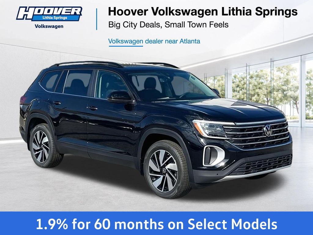 Deep Black Pearl 2026 Volkswagen Atlas SUV / Crossover Front-Wheel Drive 8-Speed Automatic