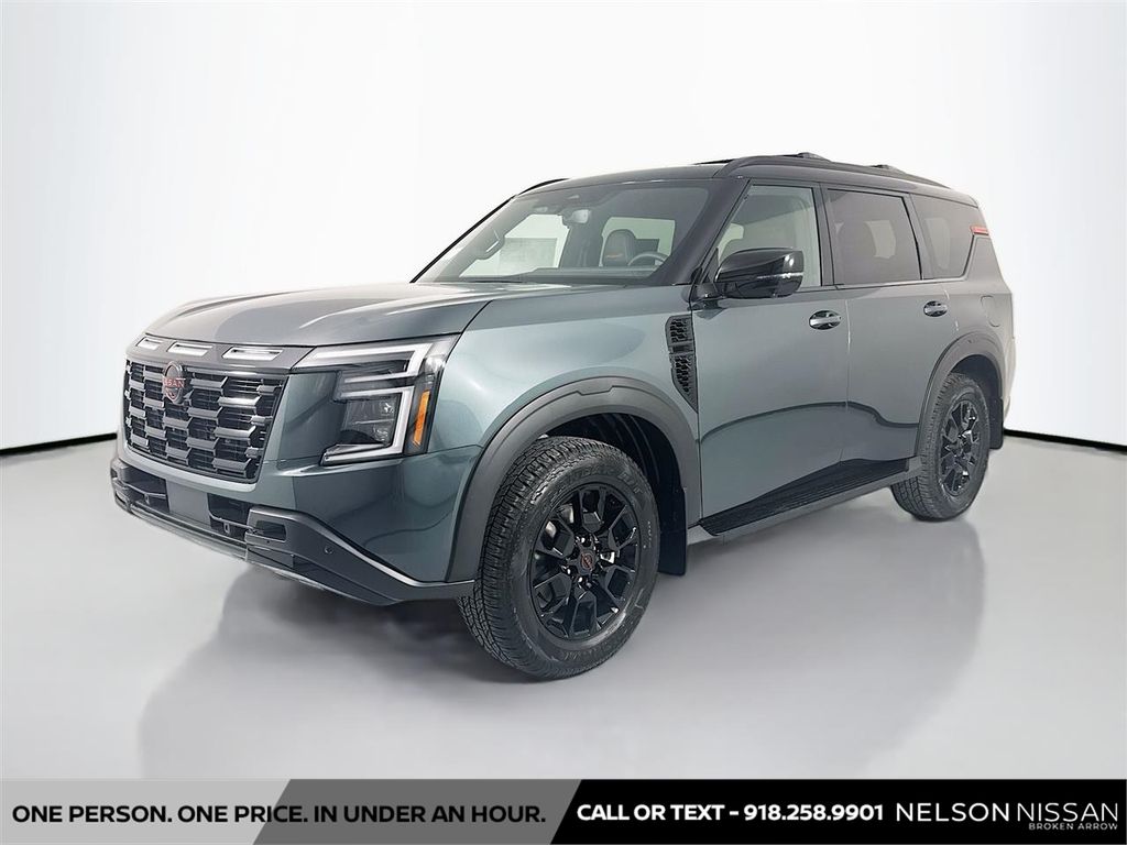 Black (Alpine Metallic/Super Blk) 2026 Nissan Armada SUV / Crossover Four-Wheel Drive 9-Speed Automatic