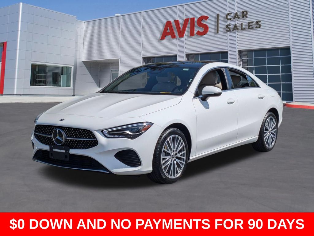 White 2025 Mercedes-Benz CLA 250 FWD Coupe Front-Wheel Drive 8-Speed Dual Clutch