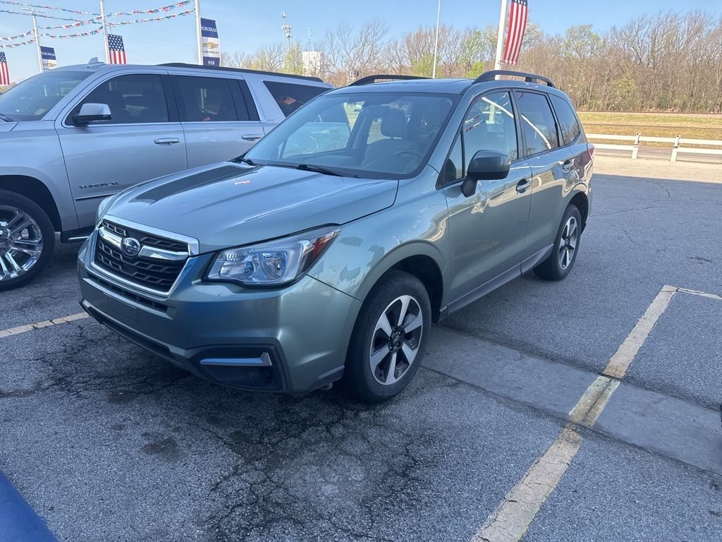 Jasmine Green Metallic 2017 Subaru Forester 2.5i Premium SUV / Crossover All-Wheel Drive 6-Speed Manual