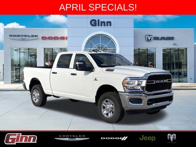 Bright White Clearcoat 2024 RAM 2500 Tradesman Crew Cab 4WD Pickup Truck Four-Wheel Drive 6-Speed Automatic