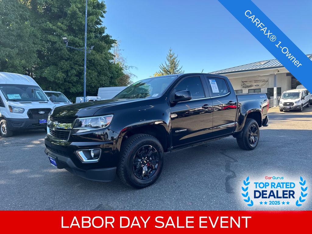 Black 2017 Chevrolet Colorado Pickup Truck Four-Wheel Drive 8-Speed Automatic