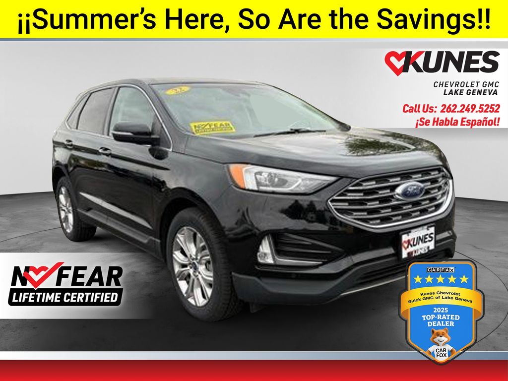 Black Metallic 2022 Ford Edge SUV / Crossover All-Wheel Drive 8-Speed Automatic