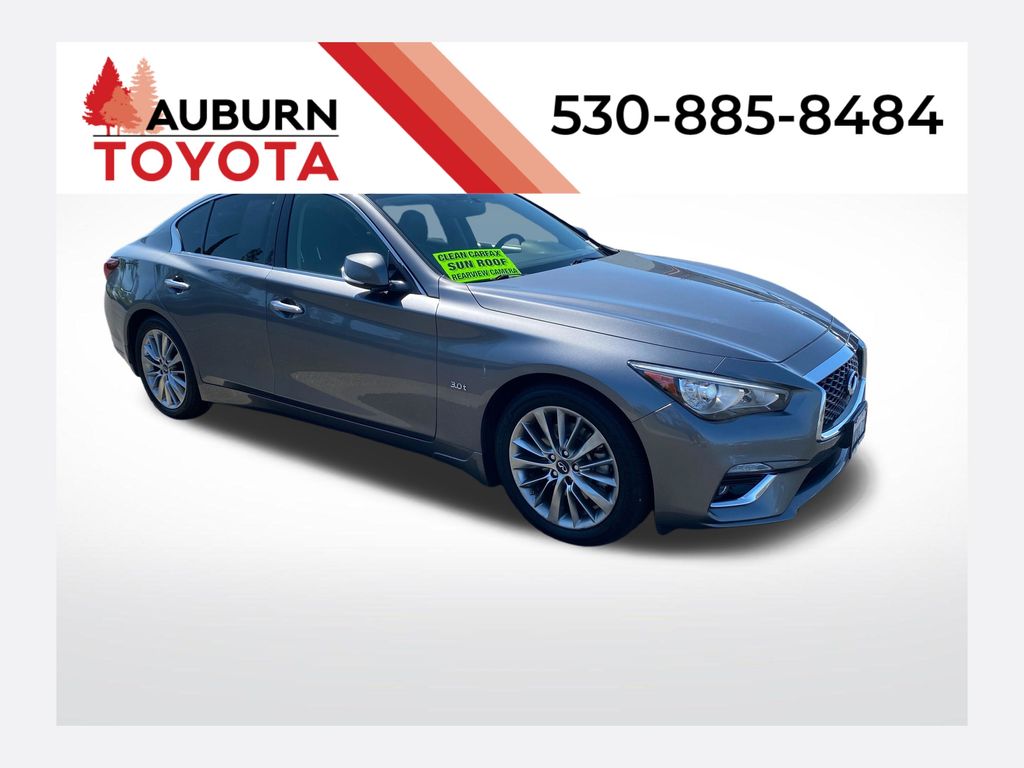 Gray (Graphite Shadow) 2018 INFINITI Q50 Sedan Rear-Wheel Drive 7-Speed Automatic