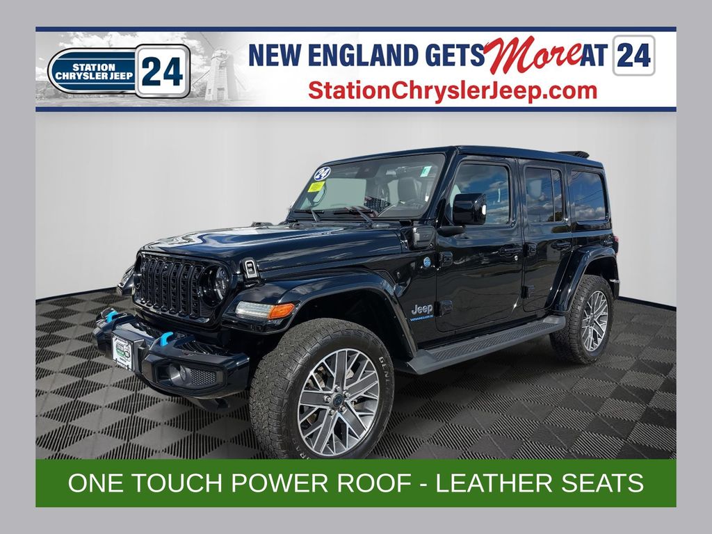 Black Clearcoat 2024 Jeep Wrangler 4xe High Altitude 4WD SUV / Crossover Four-Wheel Drive 8-Speed Automatic