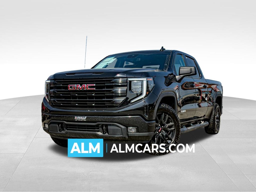 Onyx Black 2023 GMC Sierra 1500 Elevation Crew Cab 4WD Pickup Truck Four-Wheel Drive 8-Speed Automatic