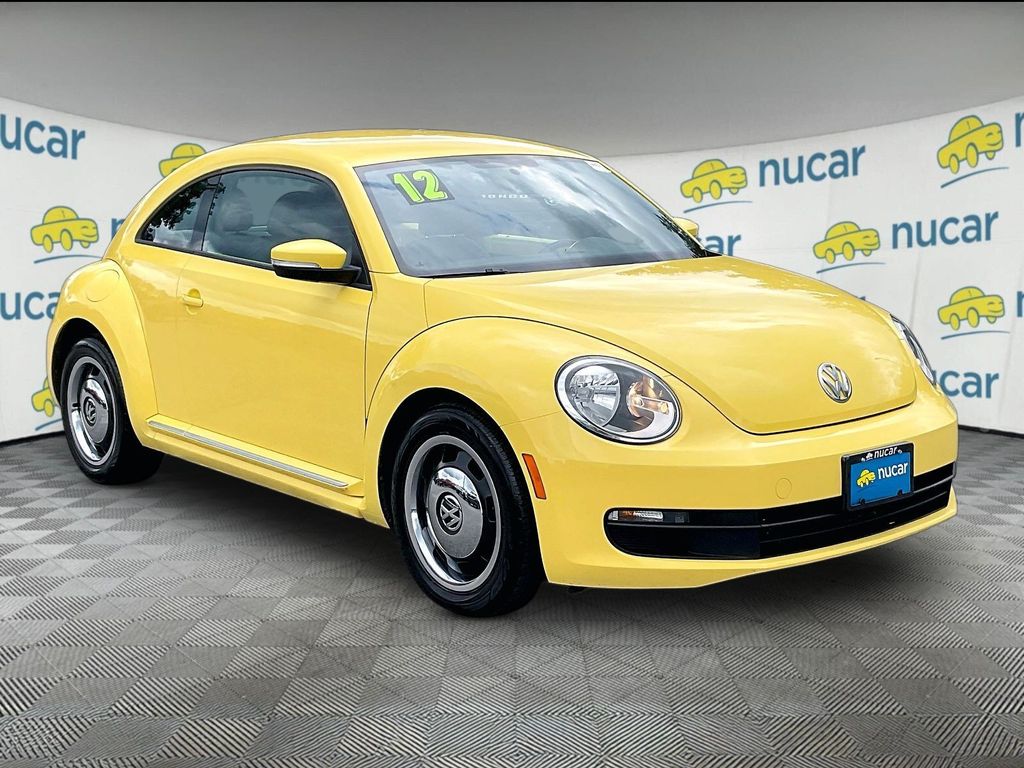 Yellow 2012 Volkswagen Beetle Hatchback Front-Wheel Drive 6-Speed Automatic