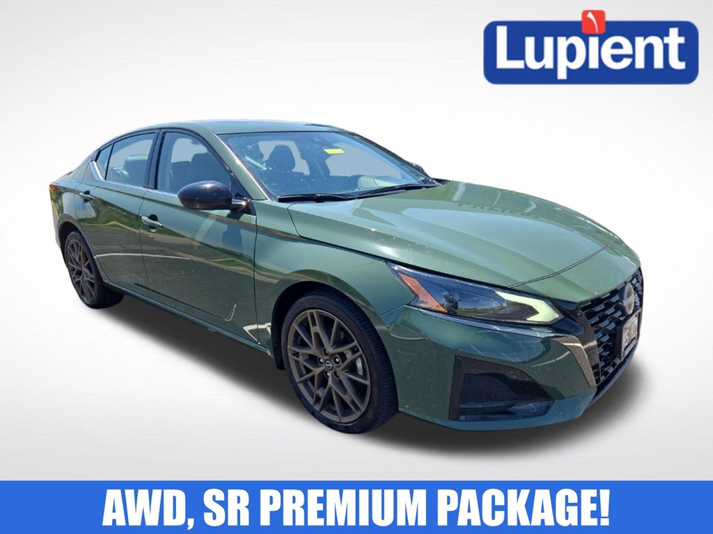 Tactical Green Metallic 2025 Nissan Altima 2.5 SR AWD Sedan All-Wheel Drive Continuously Variable Transmission