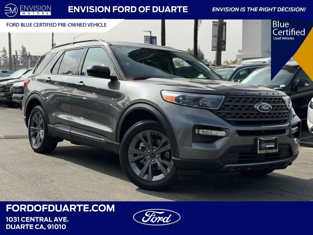 Gray Metallic 2023 Ford Explorer SUV / Crossover All-Wheel Drive Automatic