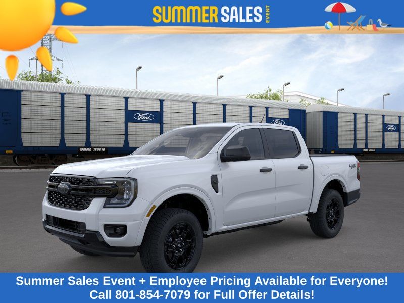Oxford White 2026 Ford Ranger XLT SuperCrew 4WD Pickup Truck Four-Wheel Drive Automatic