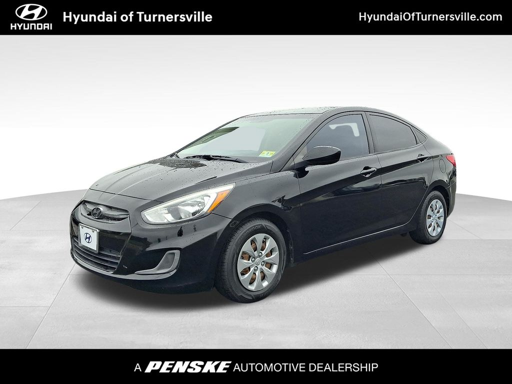 Ultra Black 2016 Hyundai Accent Sedan Front-Wheel Drive 6-Speed Automatic