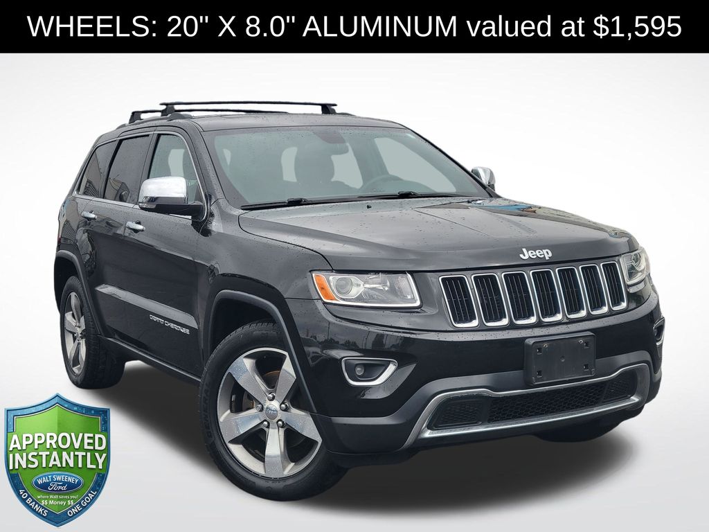 Brilliant Black Crystal Pearlcoat 2014 Jeep Grand Cherokee SUV / Crossover Four-Wheel Drive 8-Speed Automatic