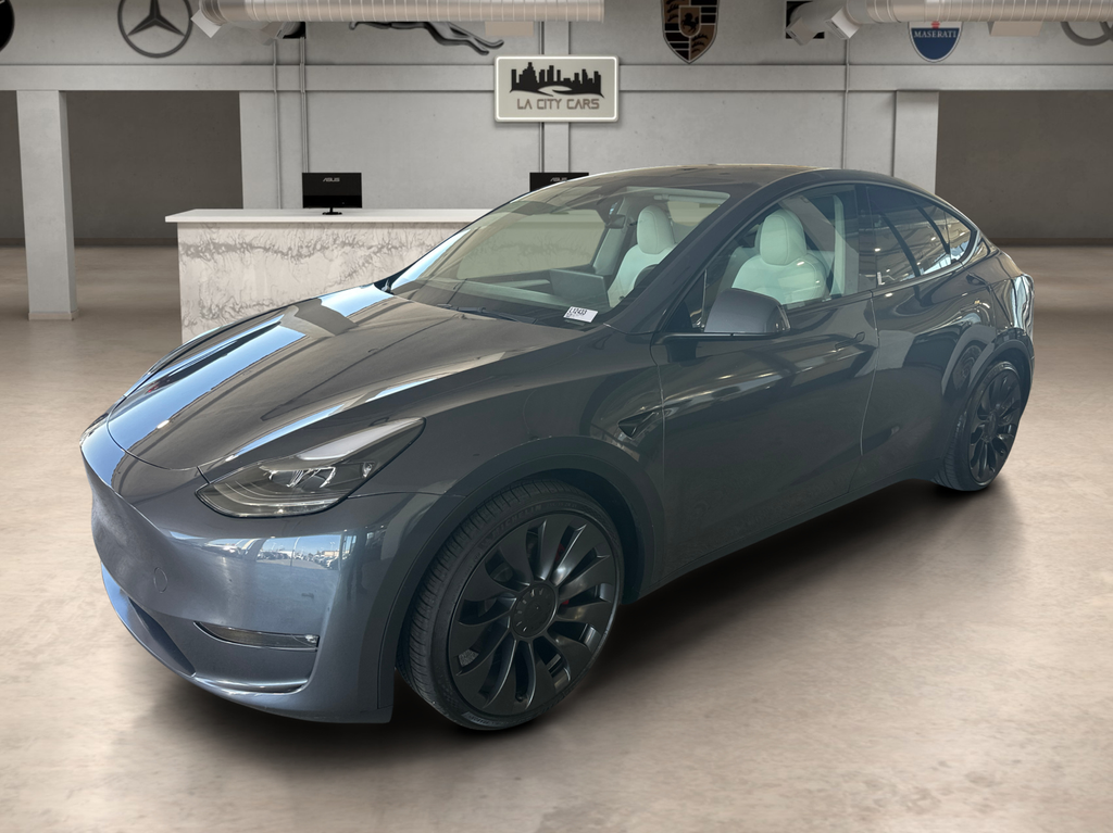Silver 2023 Tesla Model Y Performance AWD SUV / Crossover All-Wheel Drive 1-Speed Automatic