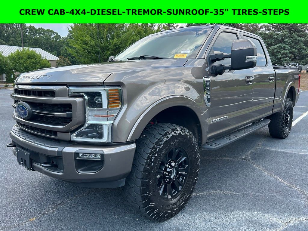 Stone Gray 2022 Ford F-250 Super Duty Lariat Crew Cab 4WD Pickup Truck Four-Wheel Drive Automatic