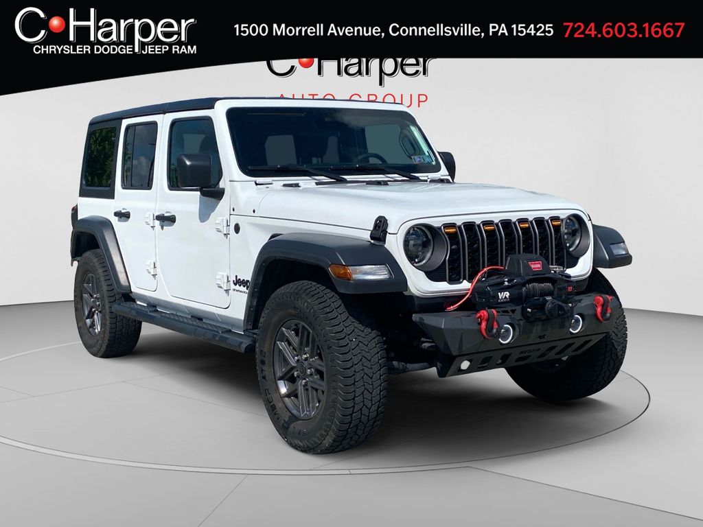 Bright White Clearcoat 2024 Jeep Wrangler SUV / Crossover Four-Wheel Drive 8-Speed Automatic
