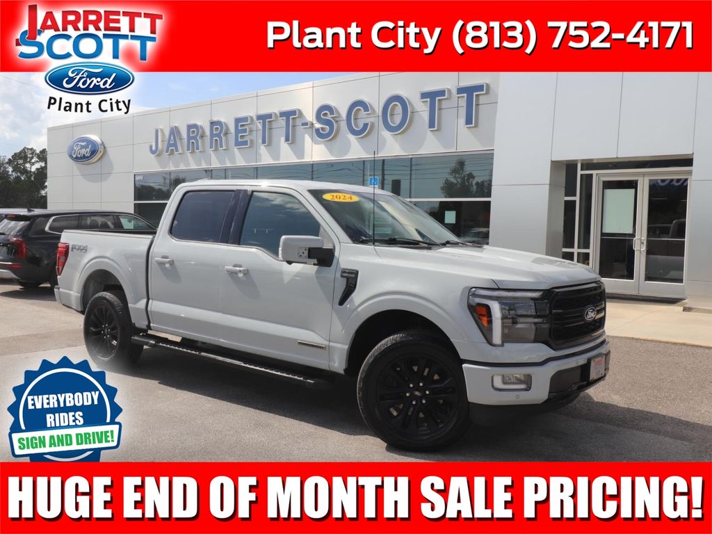Avalanche Gray 2024 Ford F-150 Pickup Truck Four-Wheel Drive Automatic