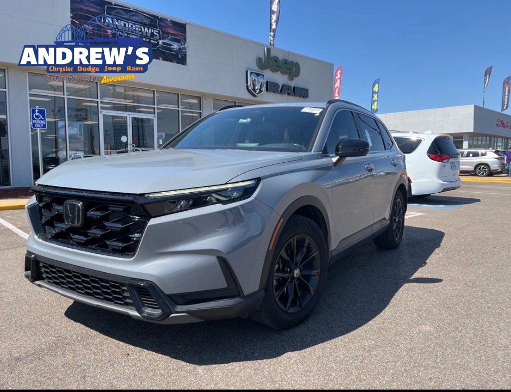 Gray 2024 Honda CR-V Hybrid Sport FWD SUV / Crossover Front-Wheel Drive Continuously Variable Transmission