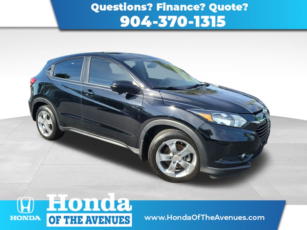 Black 2017 Honda HR-V SUV / Crossover Front-Wheel Drive 6-Speed Manual